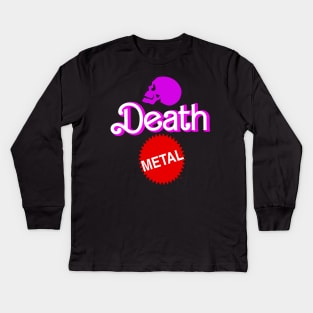 Death Metal Barbie Kids Long Sleeve T-Shirt
